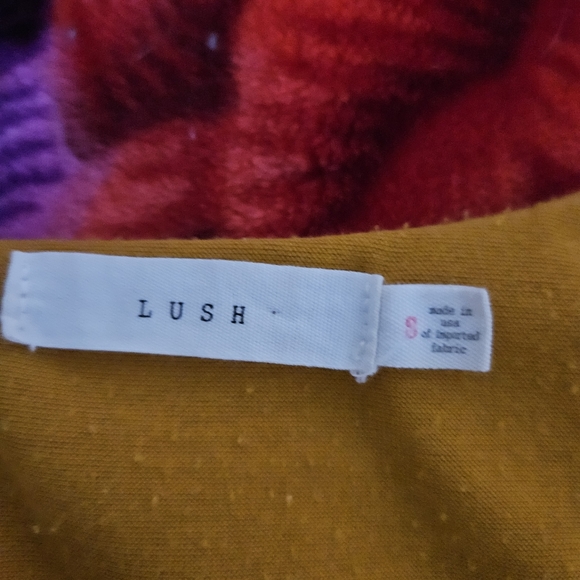 Lush Yellow Floral Dress - Picture 4 of 5